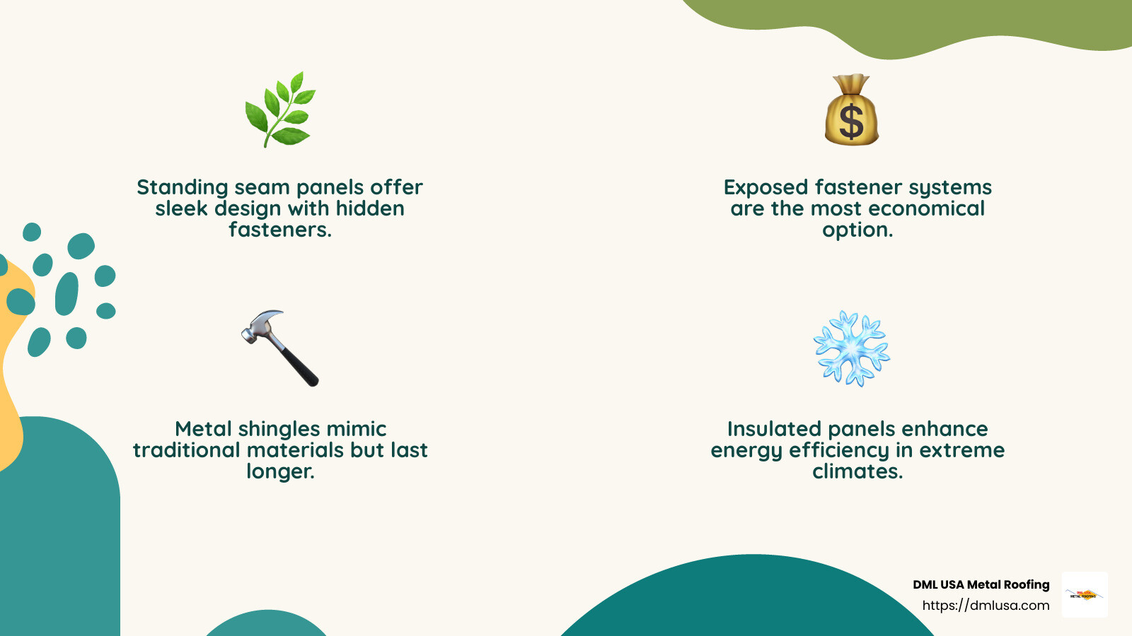 Insulated Panels Infographic - metal roofing panels infographic 4_facts_emoji_nature