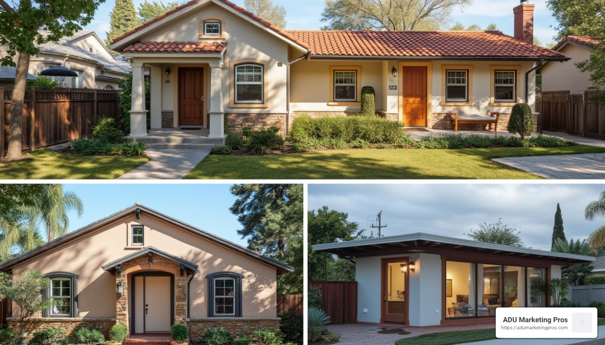 Exterior design options for pre-approved ADU plans - pre approved adu plans santa cruz