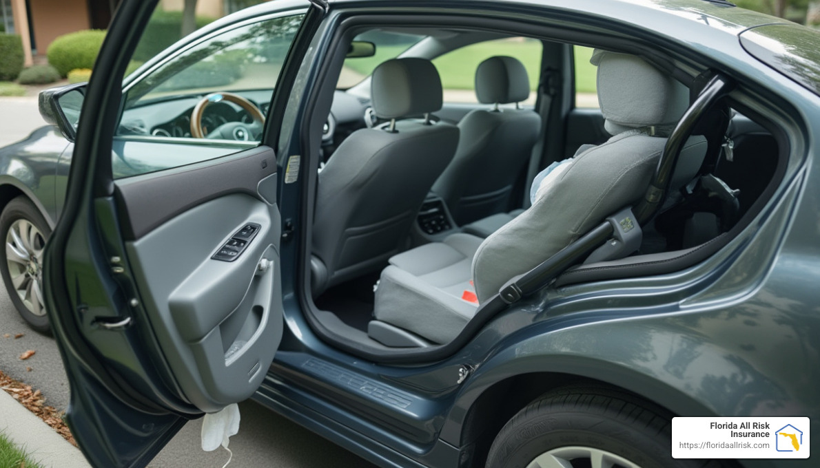 A car with advanced safety features and anti-theft devices can save you money on insurance. - Florida car insurance discounts
