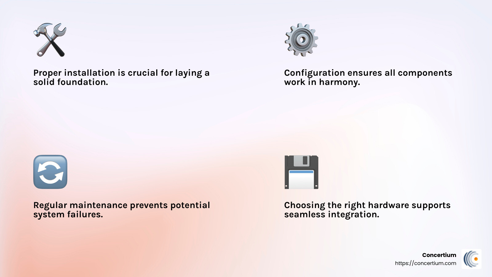 The importance of regular maintenance in IT systems integration - IT systems integration Tampa infographic 4_facts_emoji_light-gradient