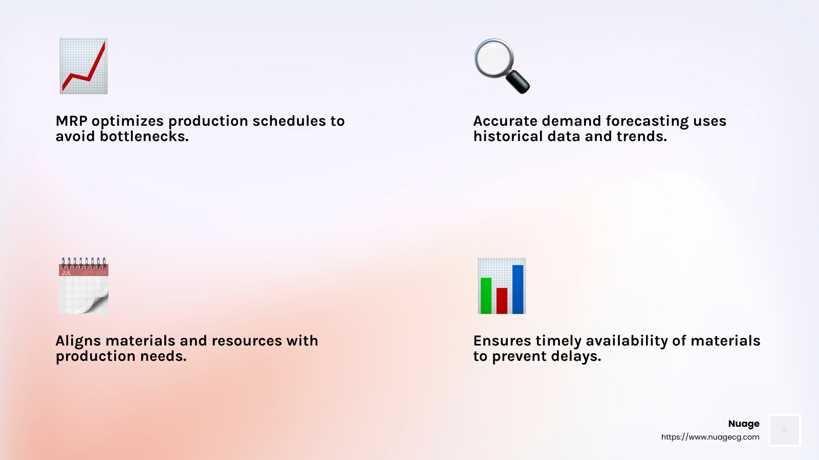 MRP benefits infographic - ERP solutions for manufacturing infographic 4_facts_emoji_light-gradient