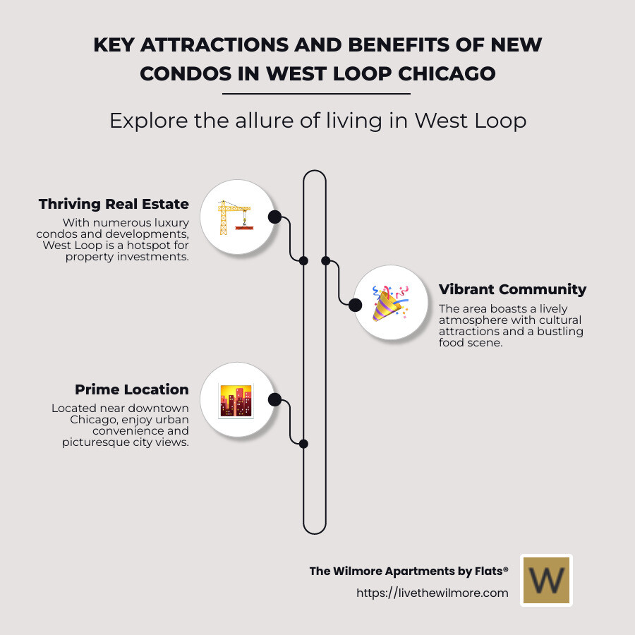 key attractions and amenities in West Loop Chicago - new condos west loop chicago infographic infographic-line-3-steps-neat_beige key attractions and amenities in West Loop Chicago - new condos west loop chicago infographic infographic-line-3-steps-neat_beige