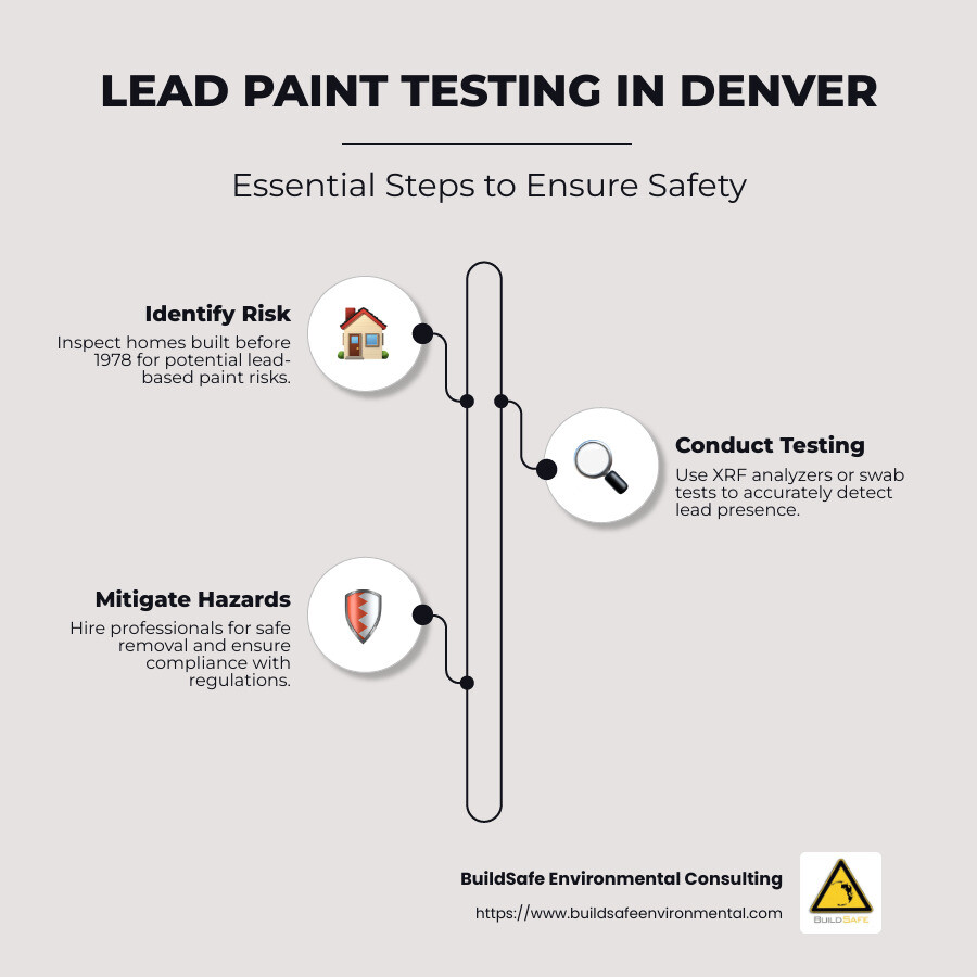 Lead Paint Testing Overview Infographic - lead paint testing Denver infographic infographic-line-3-steps-neat_beige