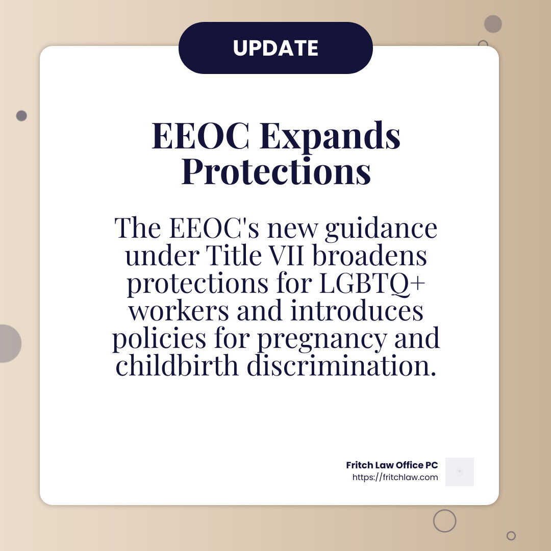 EEOC updates protect more workers - free employment law advice infographic simple-info-card
