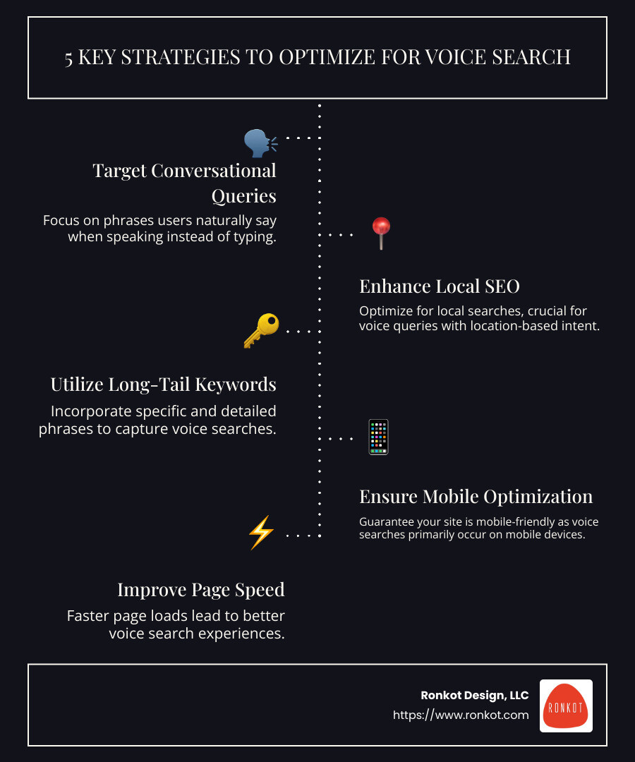 infographic on tips for optimizing voice search - optimize for voice search infographic infographic-line-5-steps-dark infographic on tips for optimizing voice search - optimize for voice search infographic infographic-line-5-steps-dark