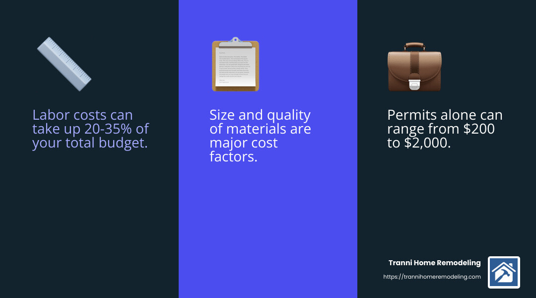 Bathroom Renovation Rescue: Hiring the Best Contractor 2 Budgeting for a Bathroom Remodel - contractor for bathroom remodel infographic 3_facts_emoji_blue