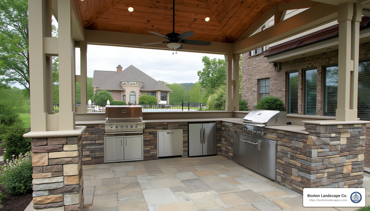 Outdoor kitchen layout options - Outdoor kitchen design