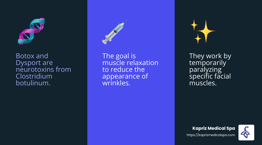 Understanding how these injections work can help you make informed choices about your cosmetic treatments. - how many units of dysport equal botox infographic 3_facts_emoji_blue