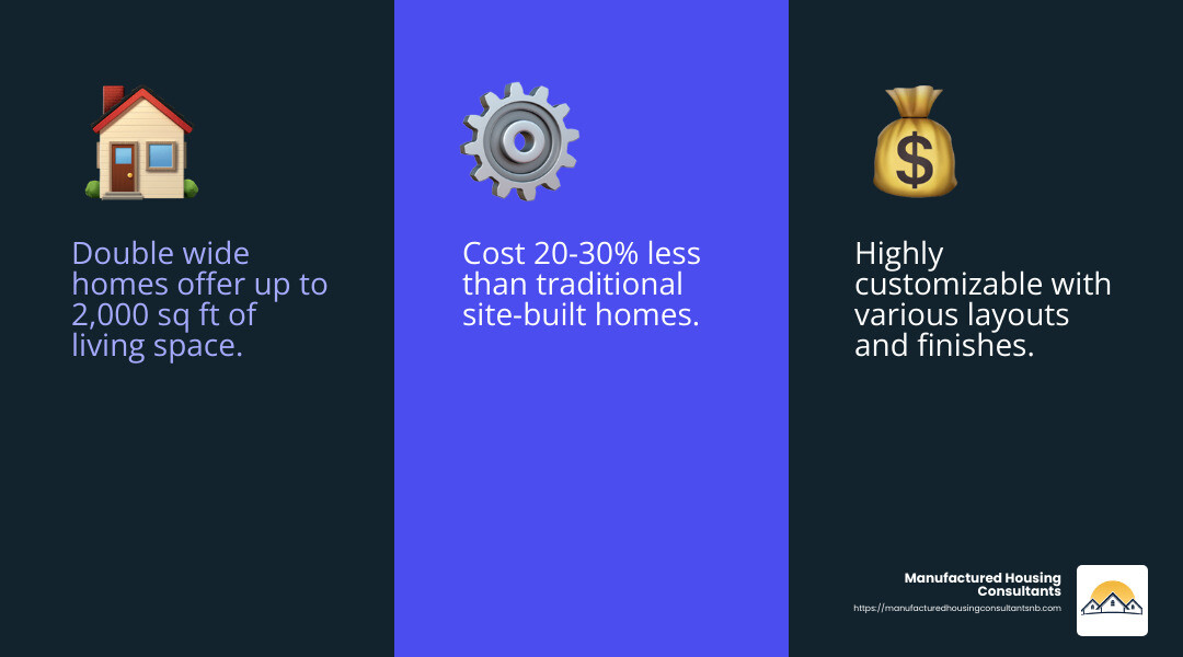 Affordable Housing Options - used double wide mobile homes for sale infographic 3_facts_emoji_blue
