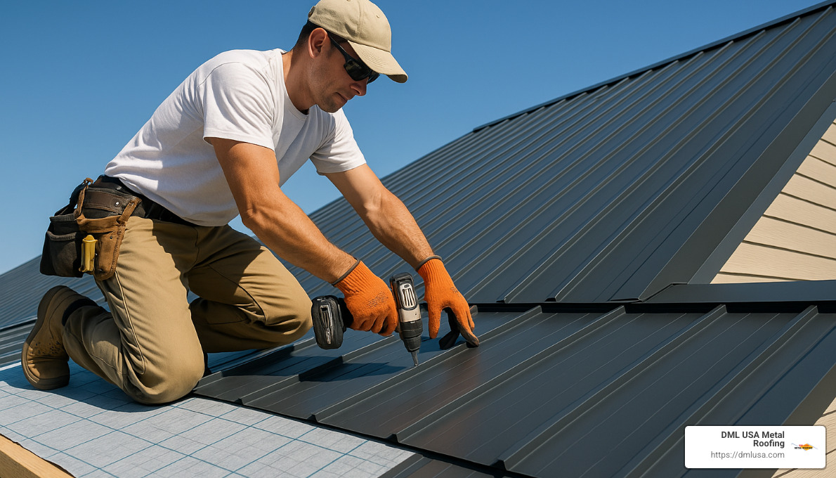 Energy efficient metal roof installation - Affordable roofing contractors