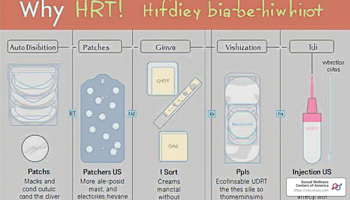 Different HRT delivery methods - hormone replacement therapy and weight loss
