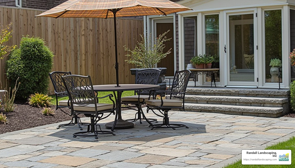 diagram showing breakdown of patio installation costs including materials, labor, site preparation, and design - patio installation near me