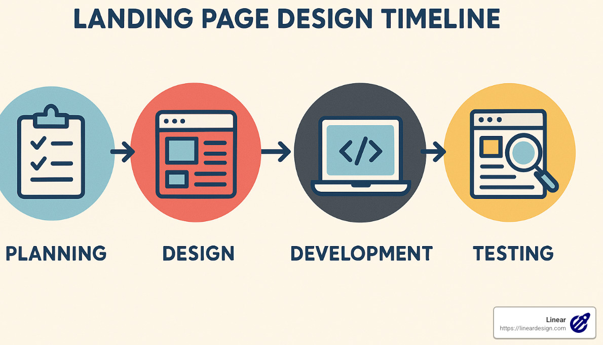 landing page design timeline overview - how long does it take to design a landing page