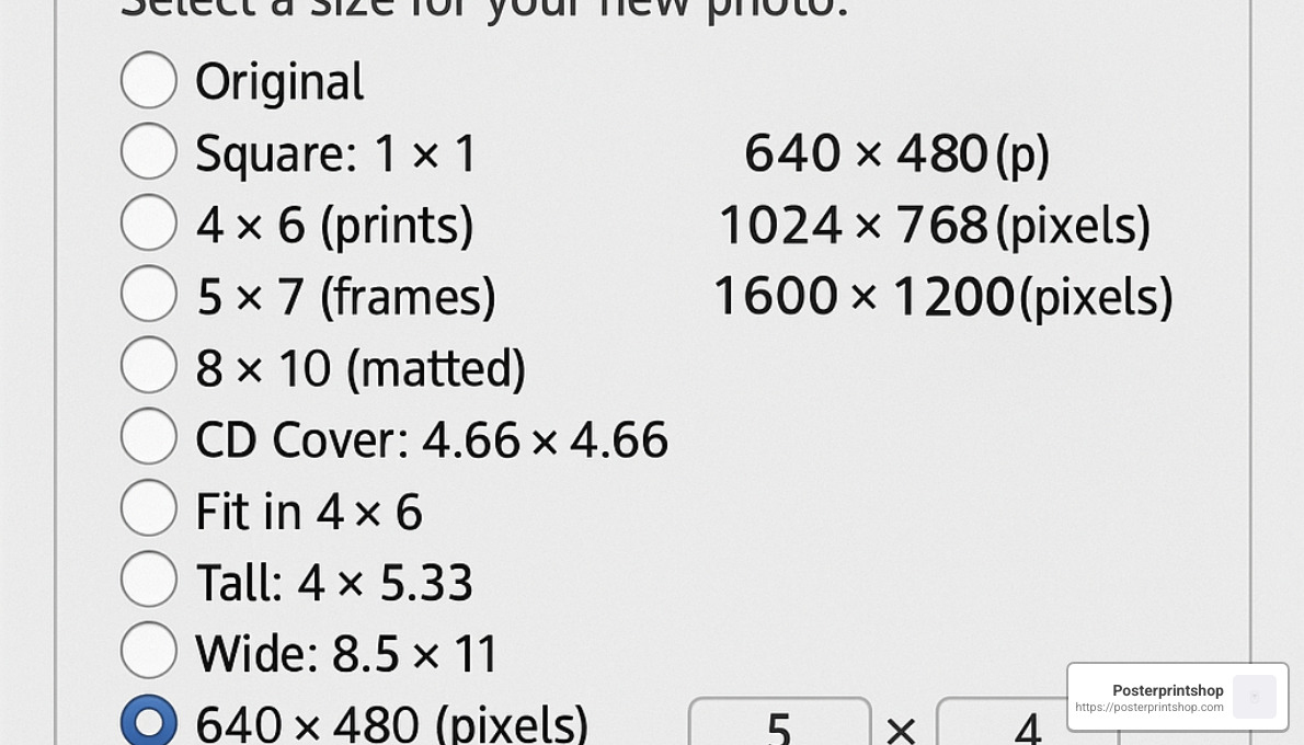 aspect ratio options in Picasa 3 - how to print custom sized photo in picasa 3