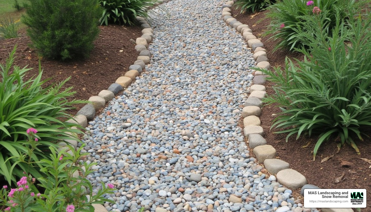 proper river rock installation techniques - hardscaping with river rock