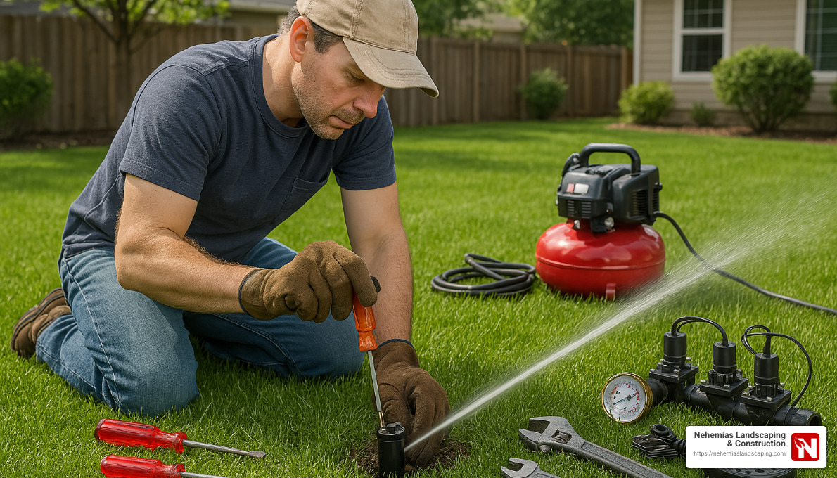 seasonal sprinkler maintenance - automatic sprinkler system