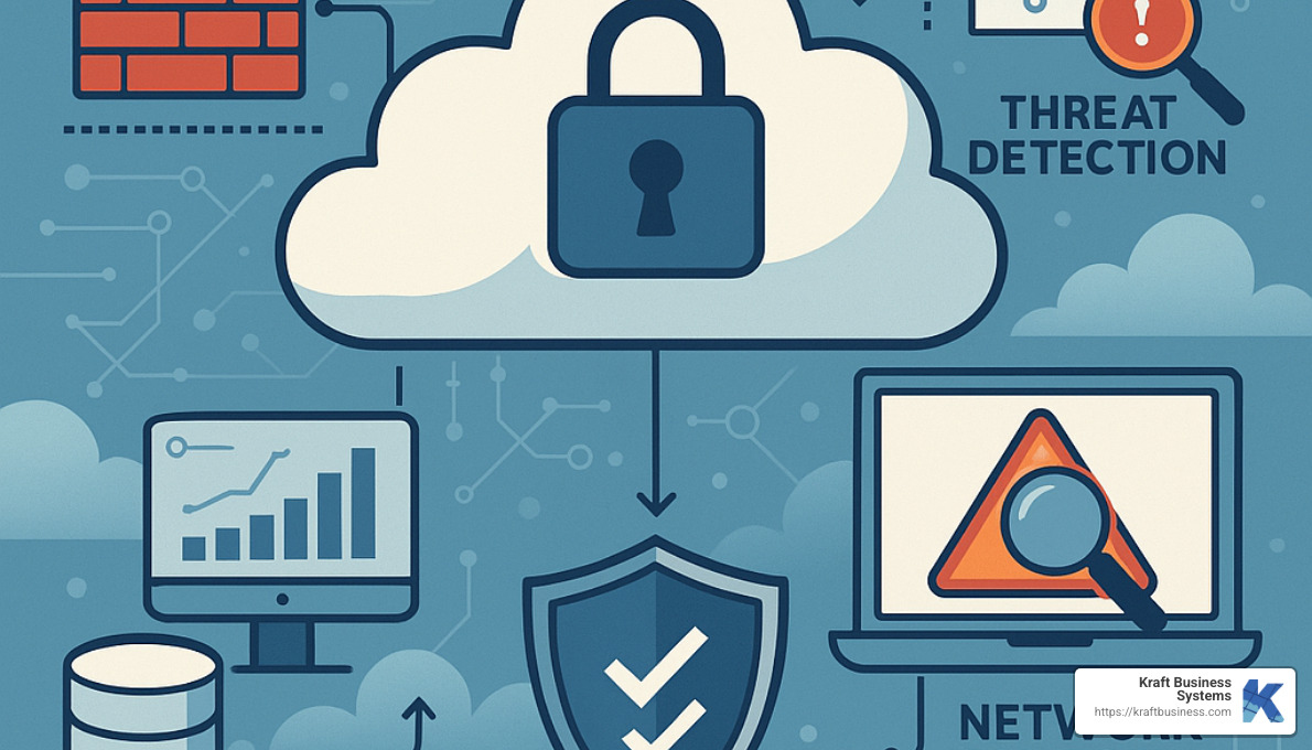 cloud security monitoring process illustration - cloud security monitoring solutions