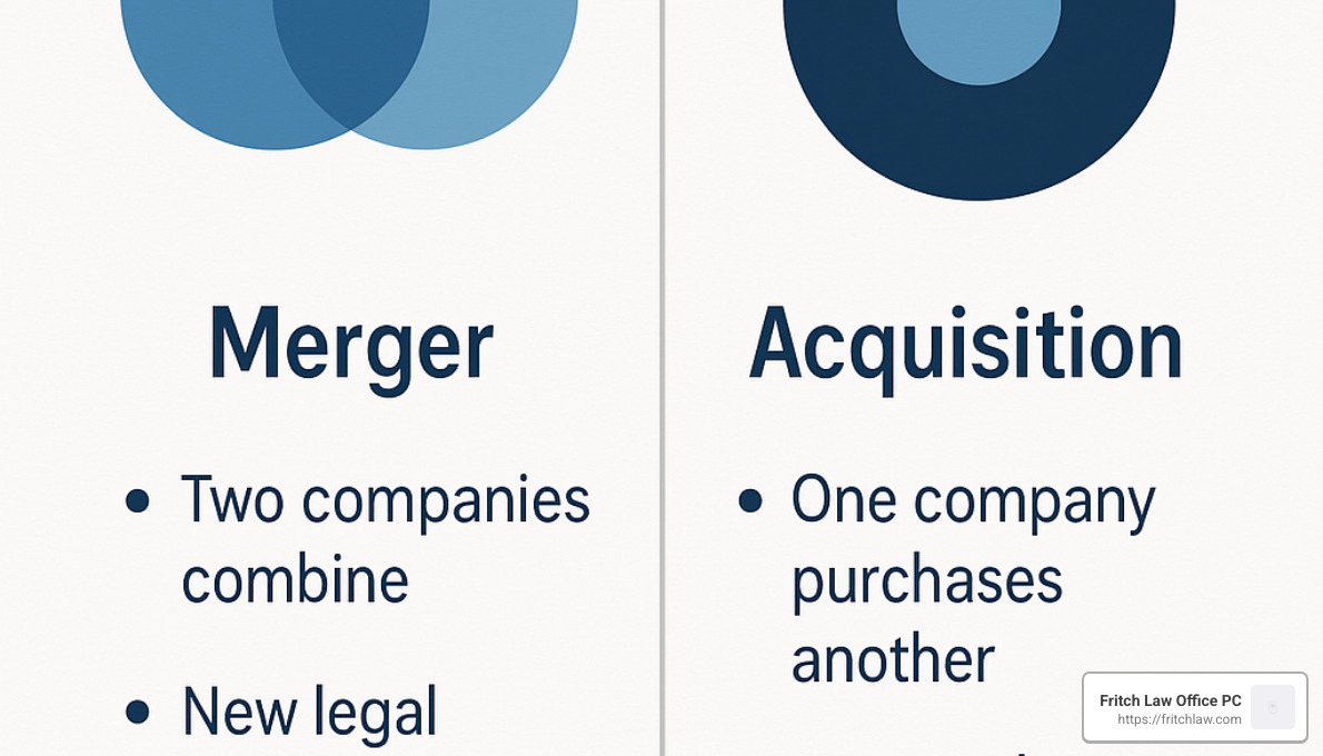 merger vs acquisition diagram - m and a legal