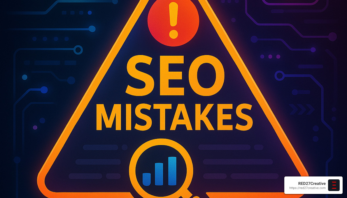 Warning sign for SEO mistakes - Local SEO for manufacturers Warning sign for SEO mistakes - Local SEO for manufacturers