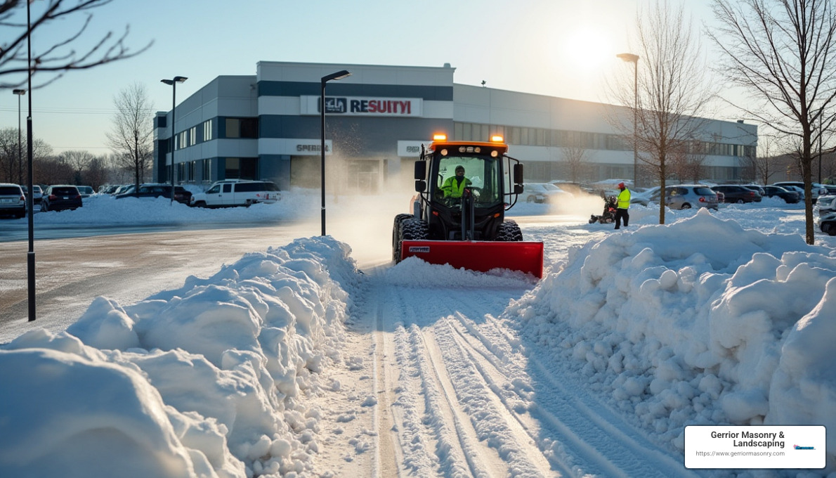successful snow removal operation - corporate snow removal