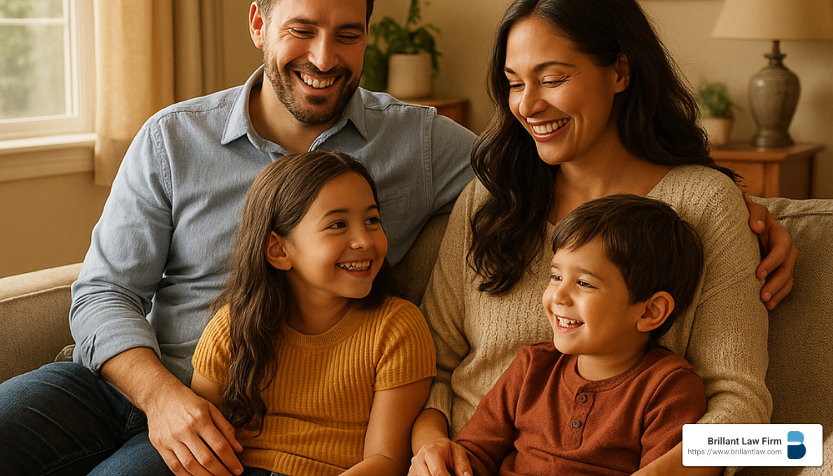 Peaceful family with secure financial future - Trust planning services