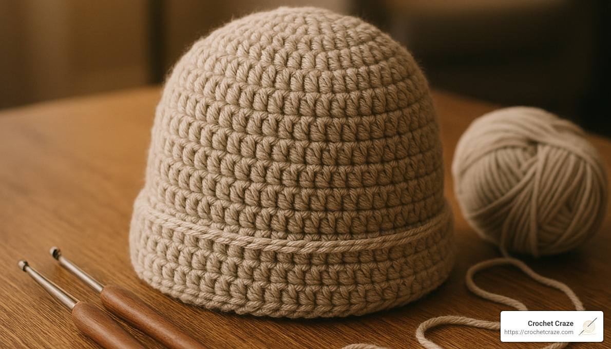 crochet beanie hat for beginners - crochet crafts for beginners