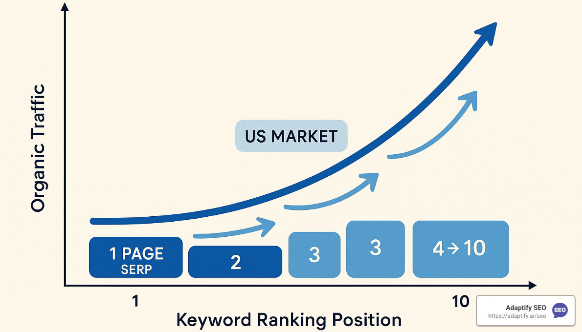 Keyword ranking positions impact on organic traffic - keyword ranking tracking