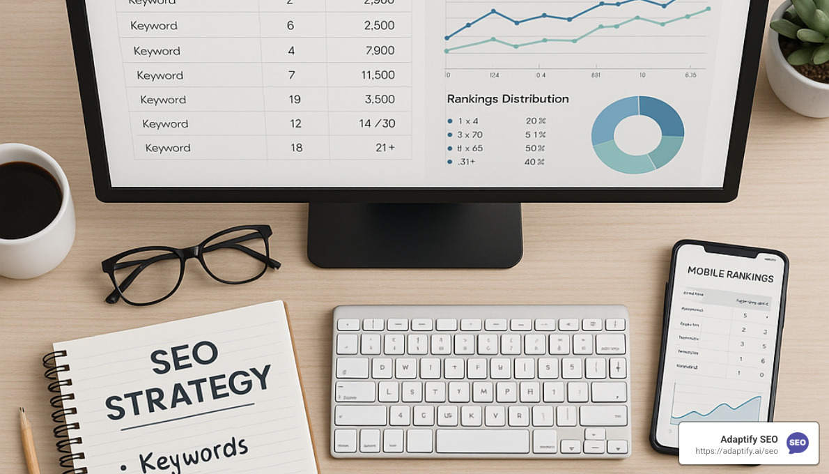 Keyword ranking tracking setup process - keyword ranking tracking