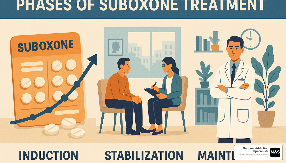 phases of suboxone treatment from induction to maintenance - suboxone treatment