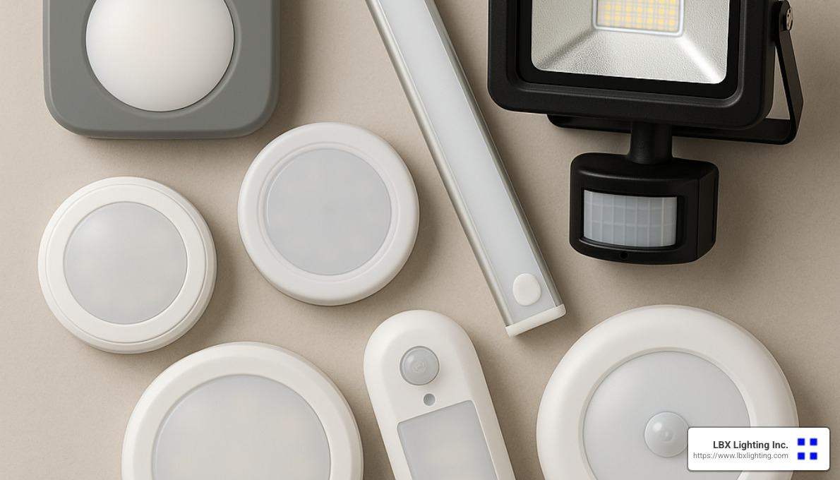 Various types of battery operated lights - battery operated lighting