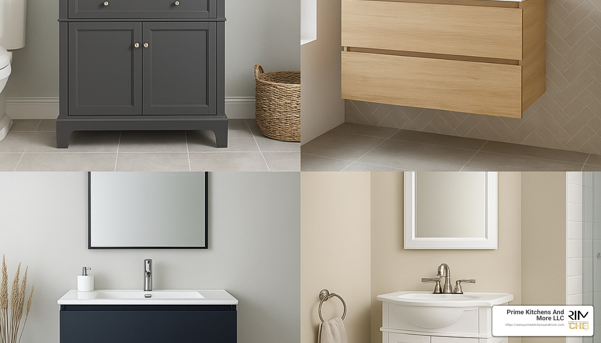 Various bathroom vanity styles popular in Orlando - Bathroom vanity installation Orlando
