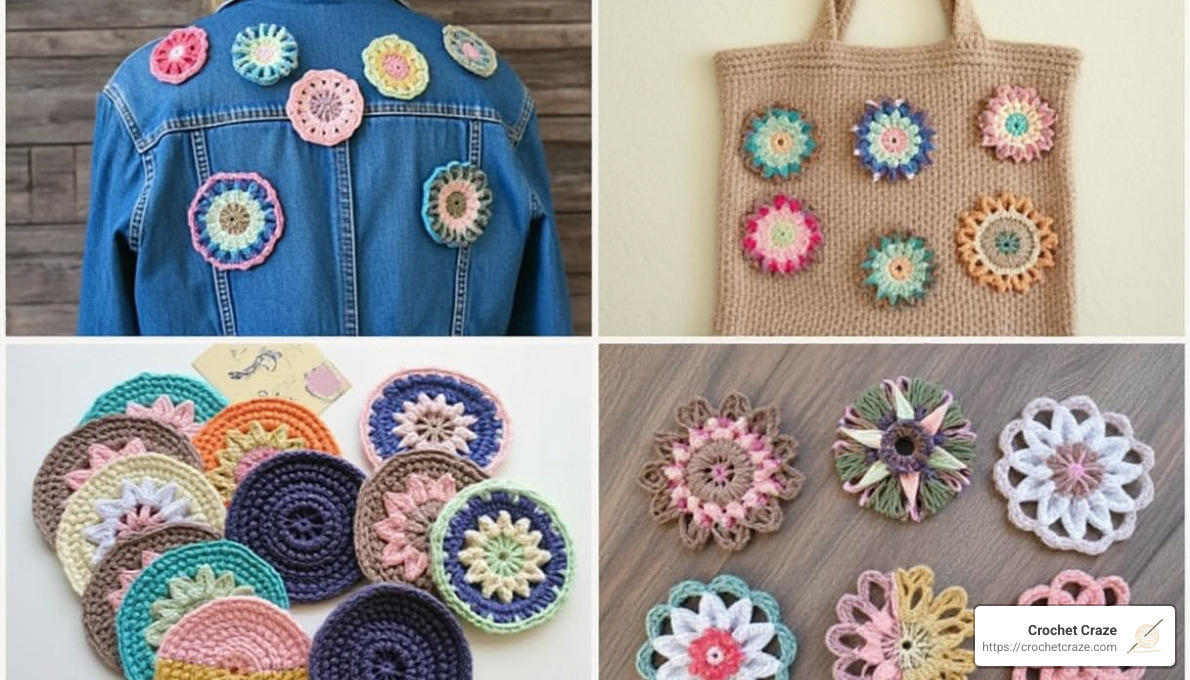 creative uses of crochet coasters - crochet coasters easy