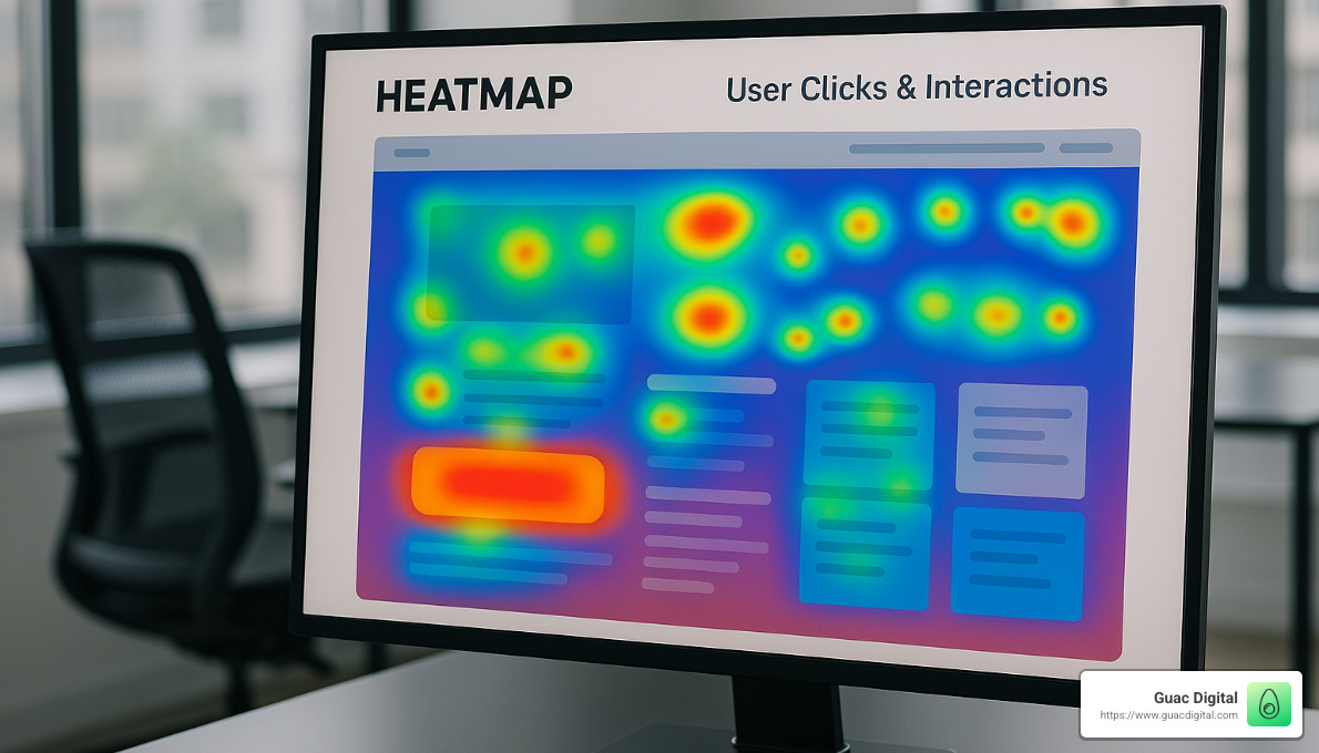 Hotjar heatmap interface showing user clicks and interactions - conversion rate optimization tools
