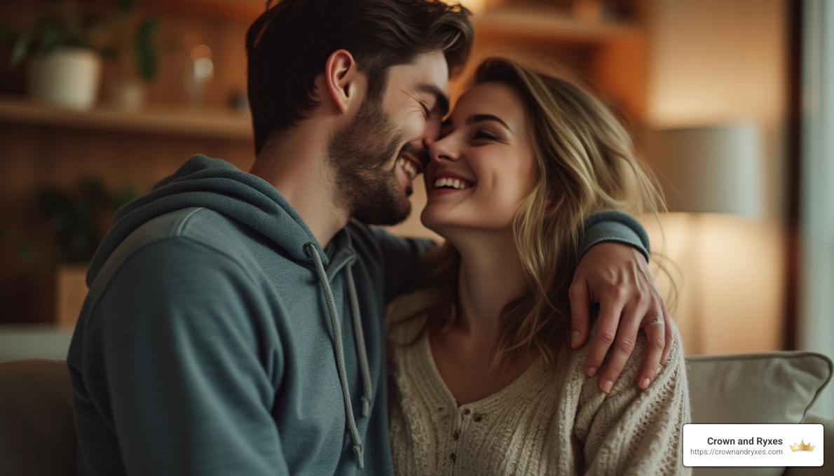 Couple enjoying intimacy with improved techniques - Female arousal techniques