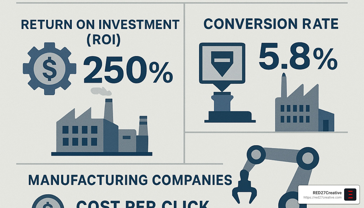 PPC Power: Optimizing Campaigns for Industrial Companies • PPC for industrial companies • RED27Creative Industrial PPC campaign success summary - PPC for industrial companies