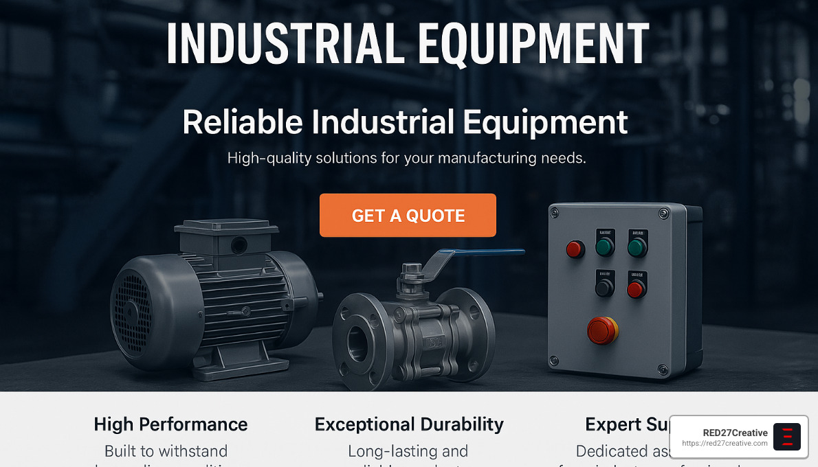 PPC Power: Optimizing Campaigns for Industrial Companies • PPC for industrial companies • RED27Creative Optimized industrial landing page with clear CTA - PPC for industrial companies
