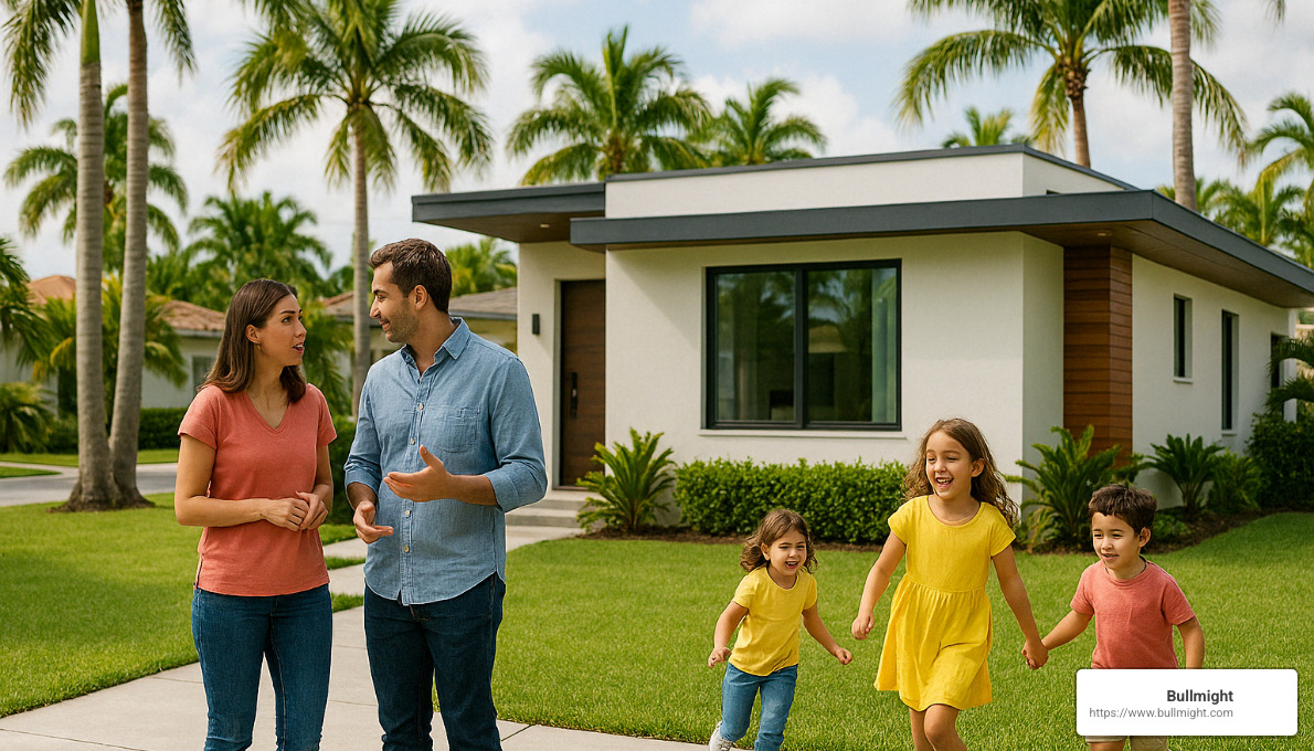 family evaluating home with young children - Things to Consider When Buying a Home With Young Kids In Miami, FL - Kiimpress Child Care Inc: Tailwinds Development Center