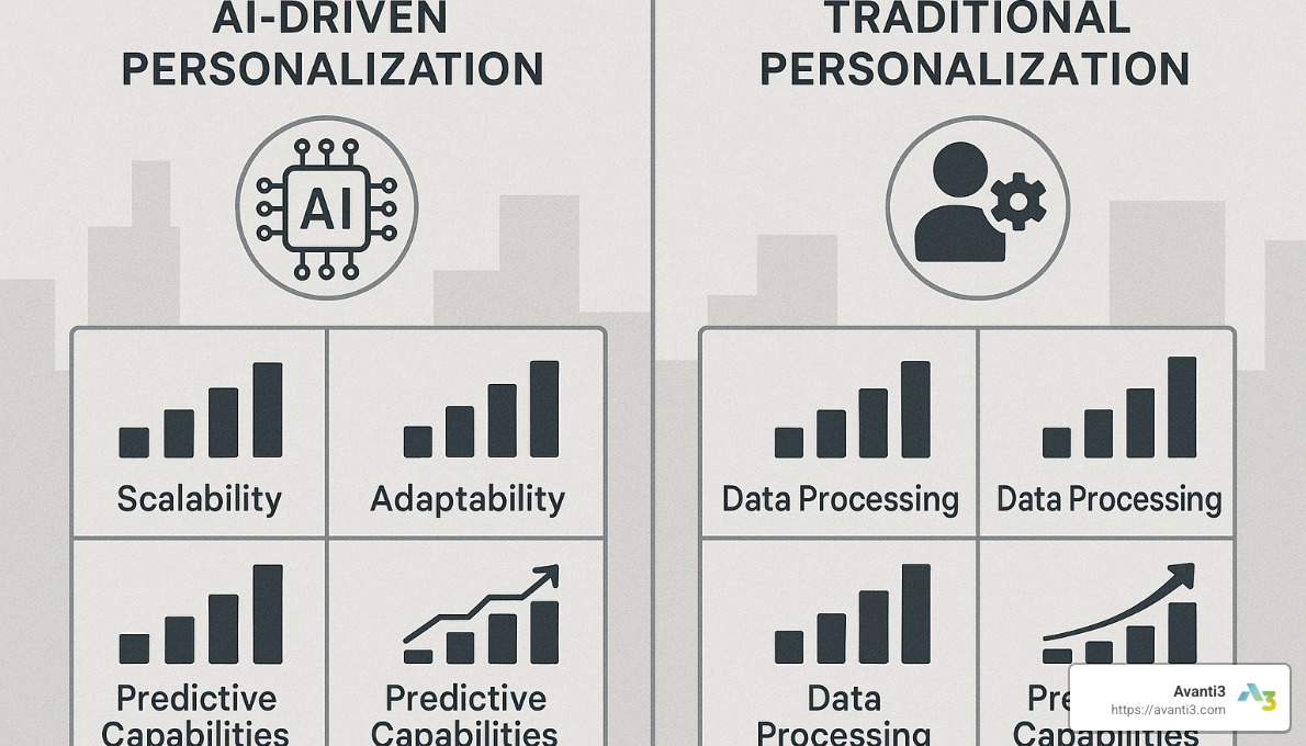 AI-driven personalization vs traditional personalization methods comparison - ai-driven personalization