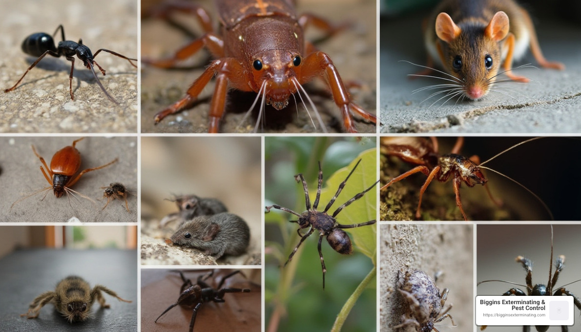 common household pests - environmentally safe exterminator