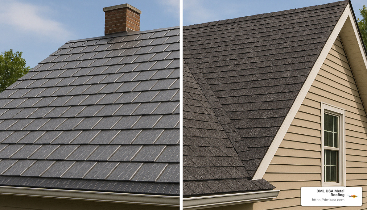 metal shingles compared to asphalt shingles - metal shingle roof cost