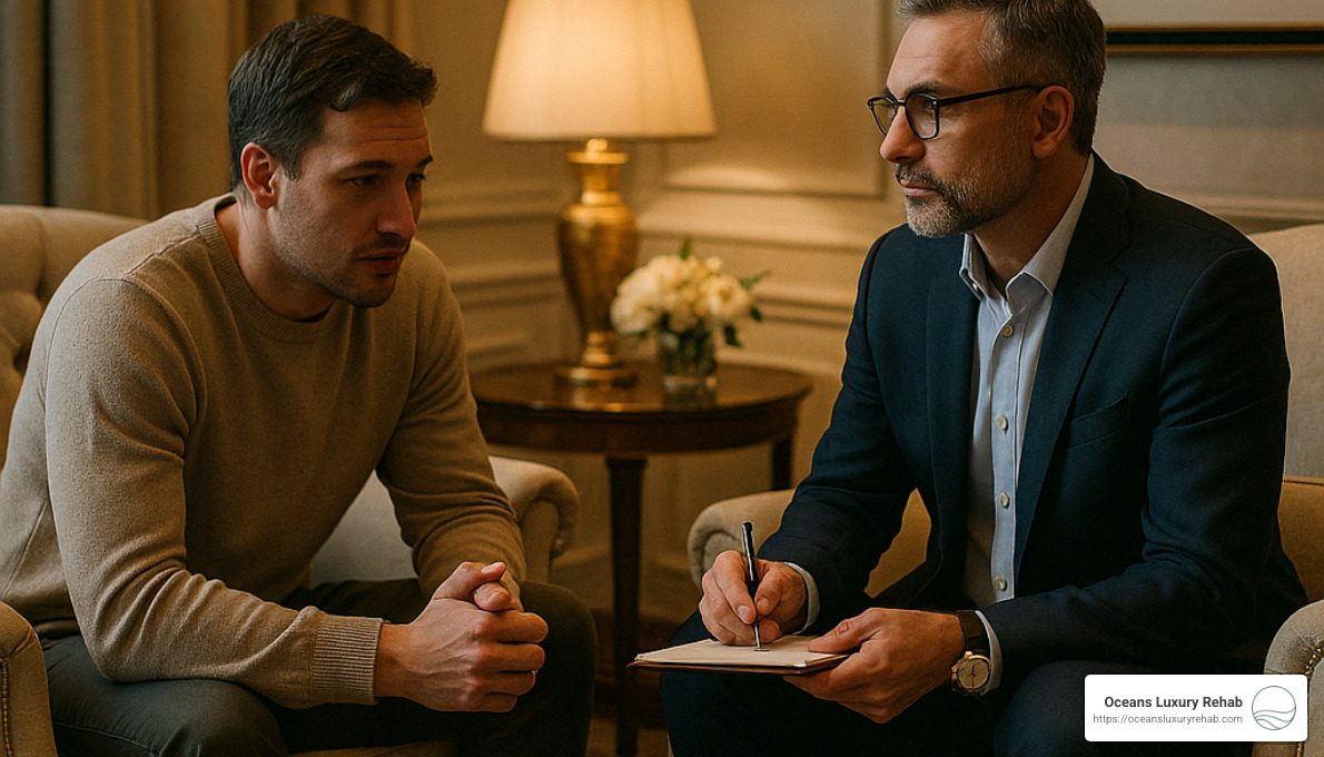 therapy session in luxury setting - luxury dual diagnosis treatment centers therapy session in luxury setting - luxury dual diagnosis treatment centers