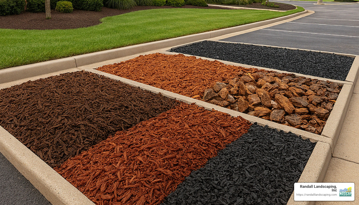Different types of mulch for commercial properties - Commercial mulch installation