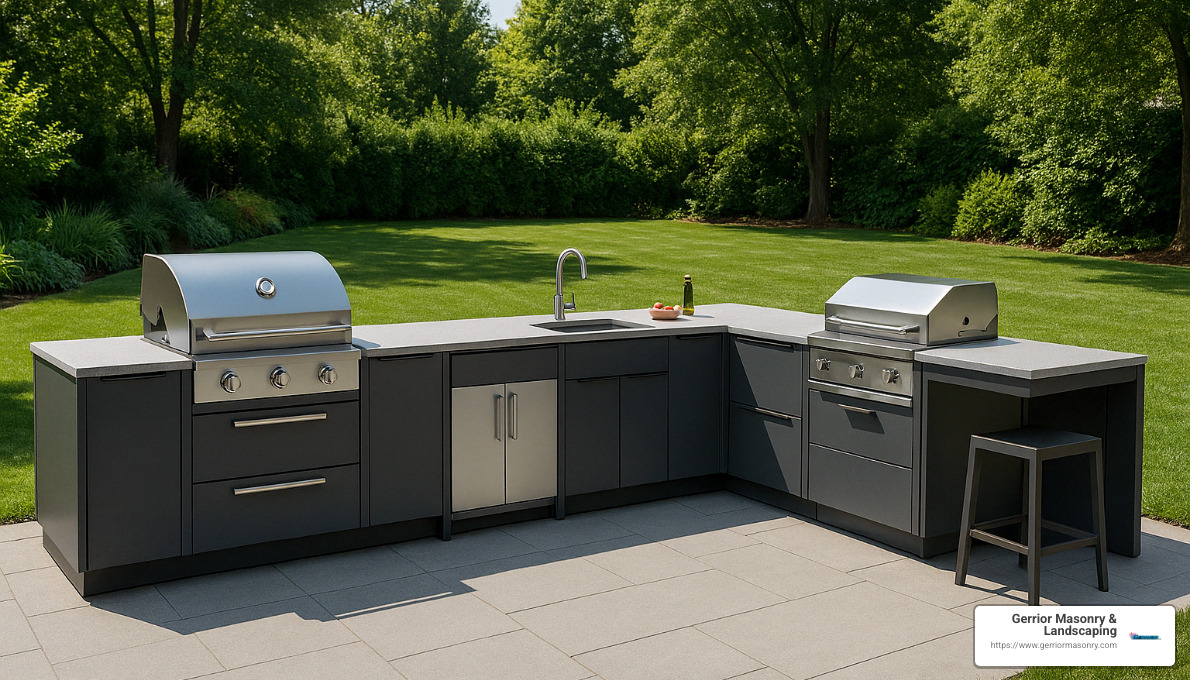 Sizzle in Style: Outdoor BBQ Design Ideas 3 modular outdoor kitchen - outdoor bbq design
