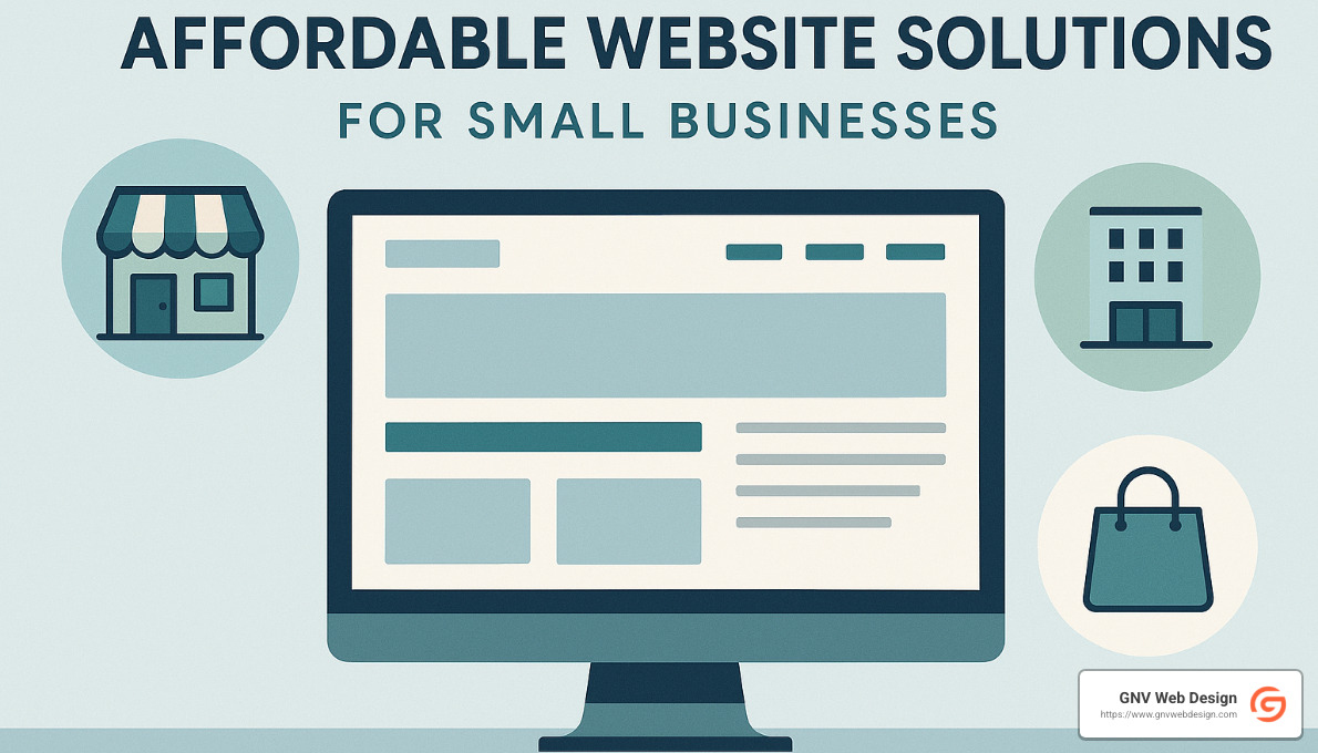 AI-designed website example showing modern layout - affordable website design for small business