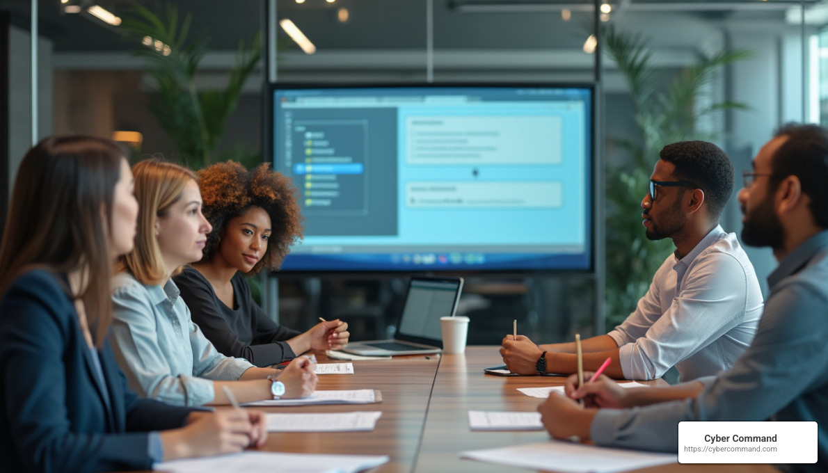 team training session on secure file sharing - best secure file sharing for accountants