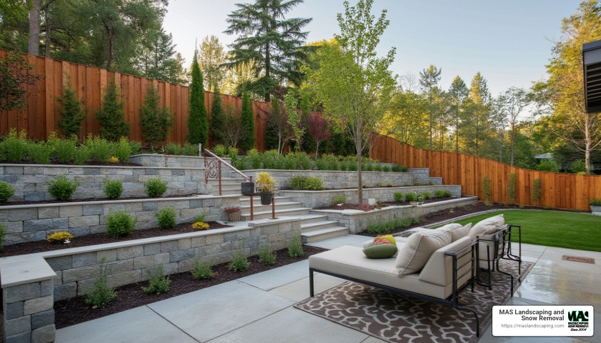 retaining wall with built-in seating - retaining wall company