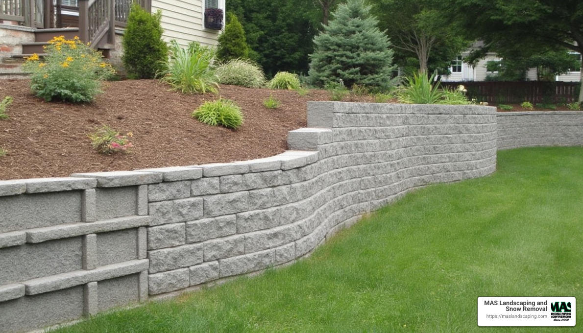well-maintained retaining wall - retaining wall company