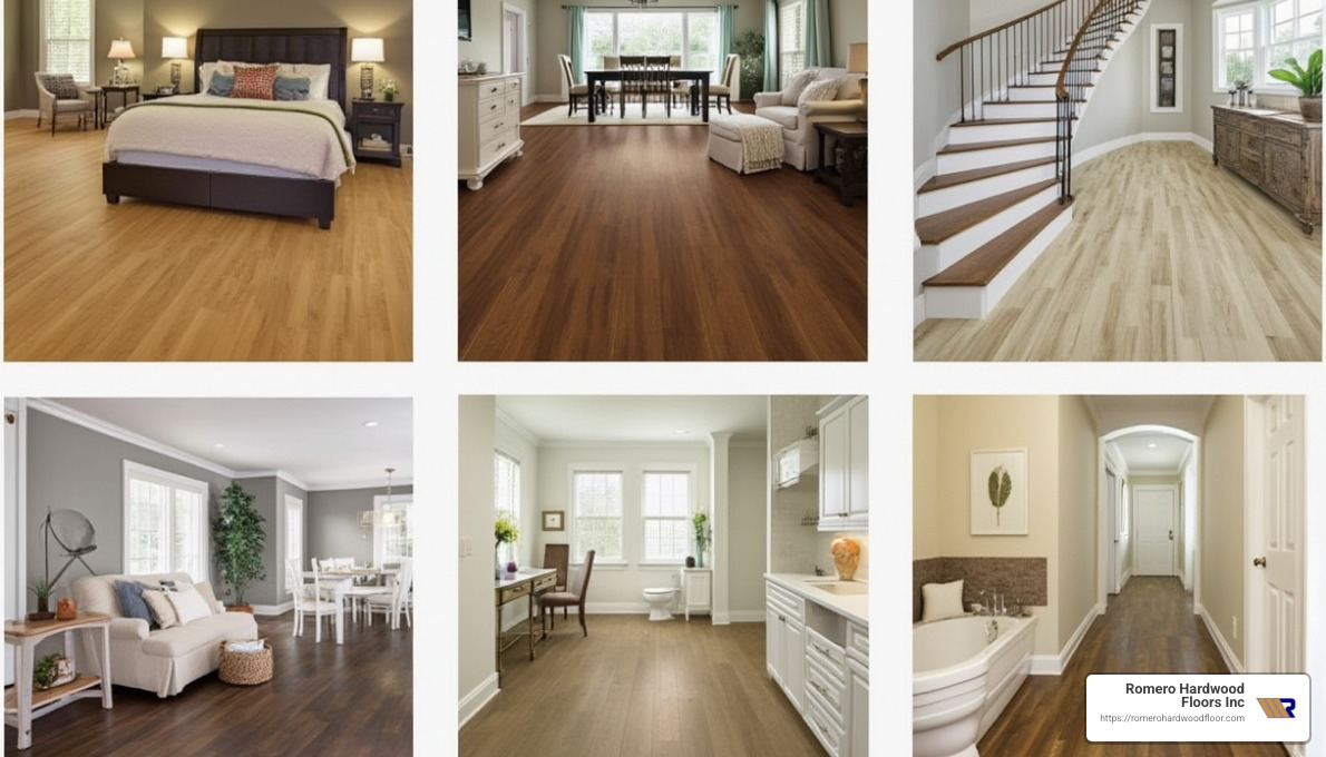 laminate flooring in various rooms of a home - floor laminate