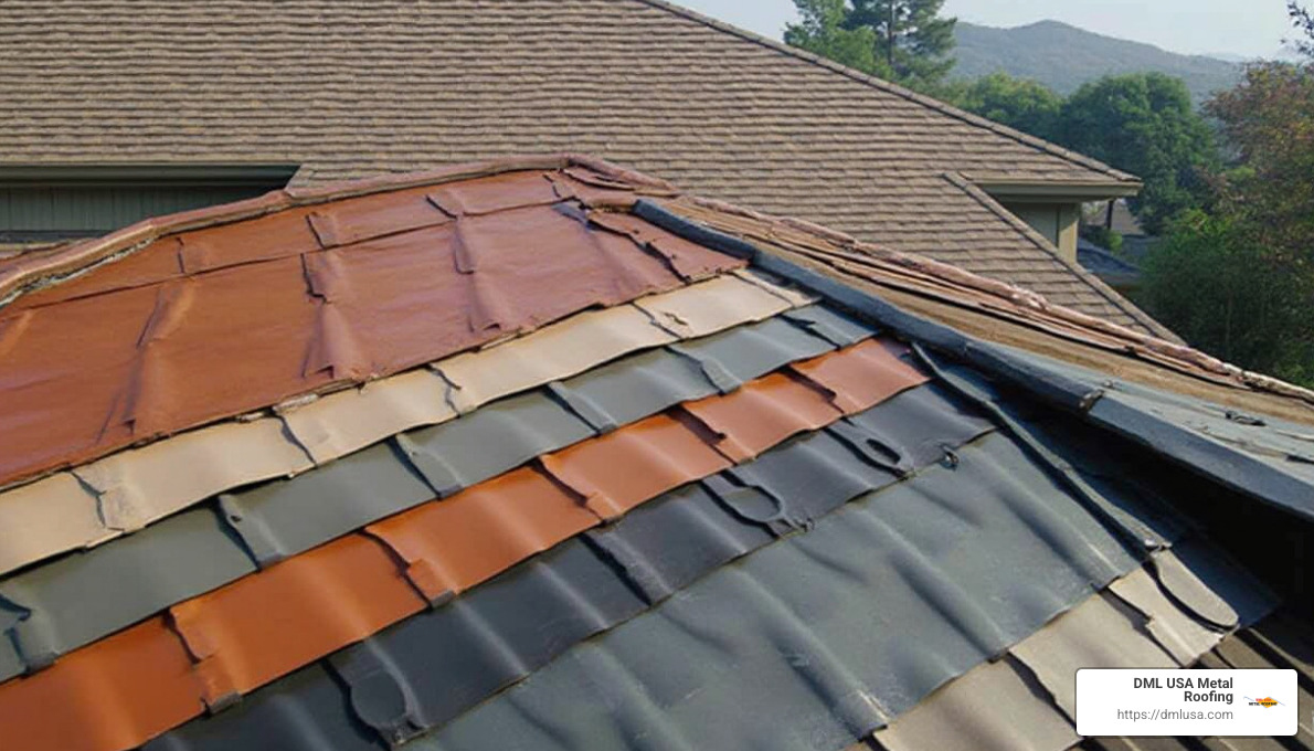 various color and design options for metal roofing - residential metal roofing