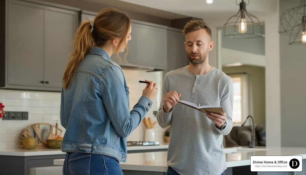 Denver home stager evaluating a property before creating a staging plan - Home staging Denver CO